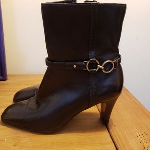 Liz Claiborne brown short boots, size 7.5M